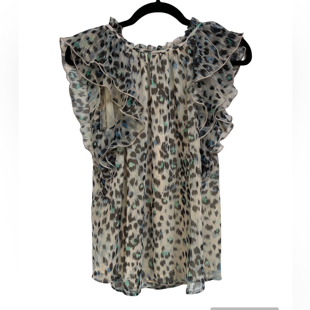 LOFT Ruffle Sleeve Blouse